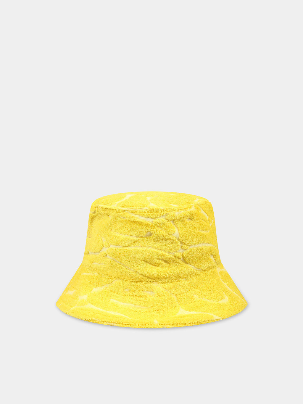 Yellow cloche for kids with smiley